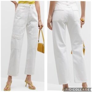 Agolde Cooper Relaxed Straight Cargo‎ Jeans Milkshake 33